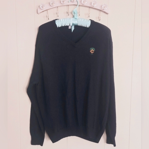 Peter Millar Other - Peter Millar Merino Wool Dark Navy Blue XXL Long Sleeve Golf Sweater